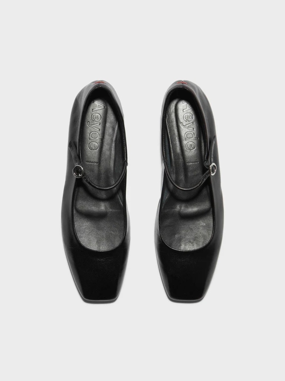 Aeyde Uma Mary-Jane Flats Black Leather 38.5 - Picture 3 of 17